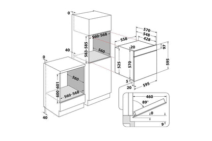 Indesit Built-in Electric Single Oven | IO232HBUK