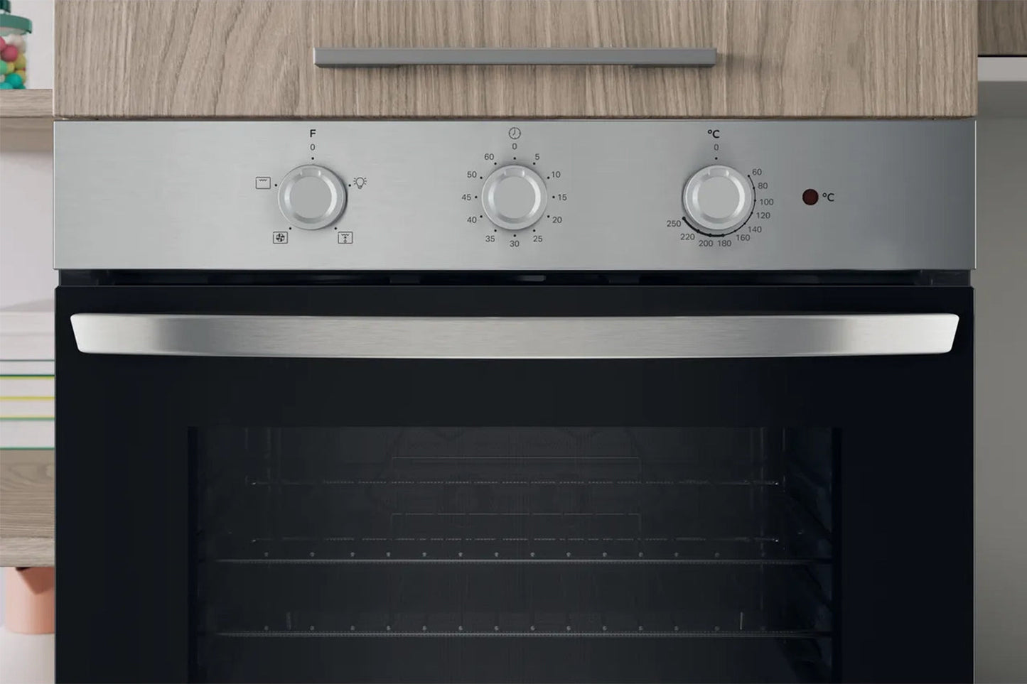 Indesit Built-in Electric Single Oven | IO232HXUK |Stainless Steel