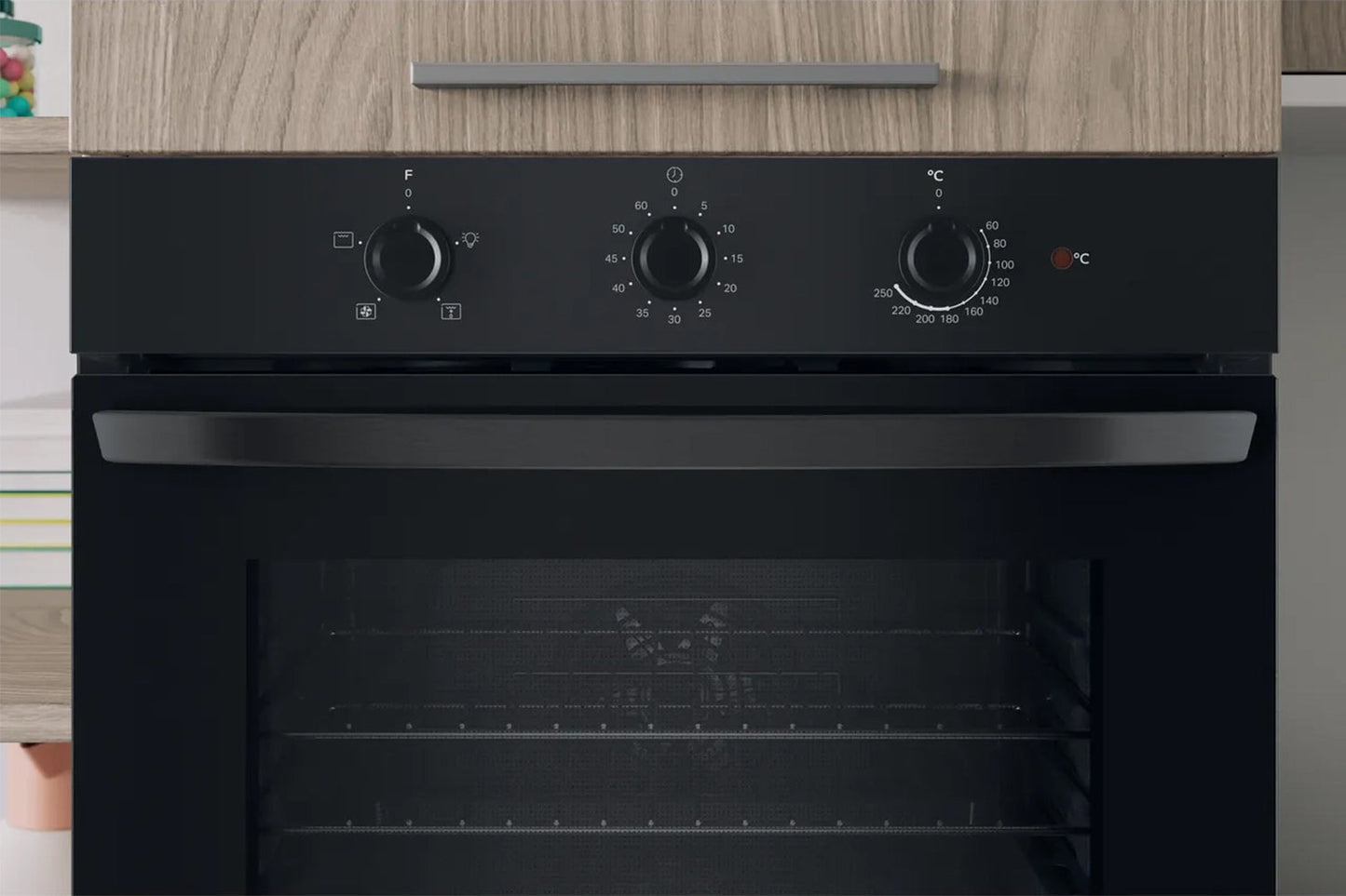Indesit Built-in Electric Single Oven | IO233BUK | Black