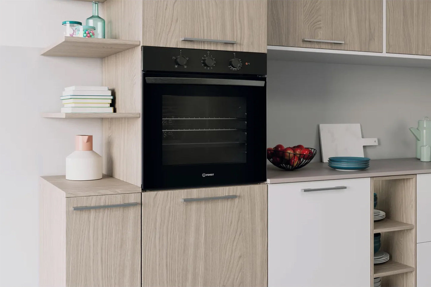 Indesit Built-in Electric Single Oven | IO233BUK | Black