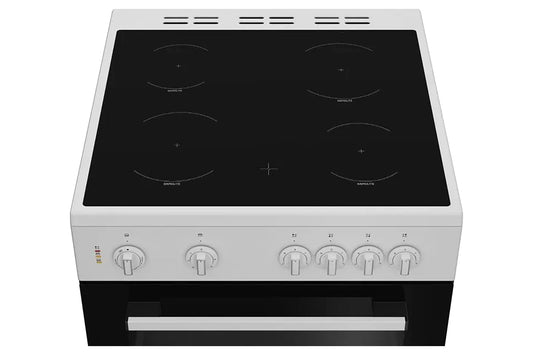 Indesit 60cm Freestanding Double Oven Electric Cooker | IT60V9KMW/UK | White