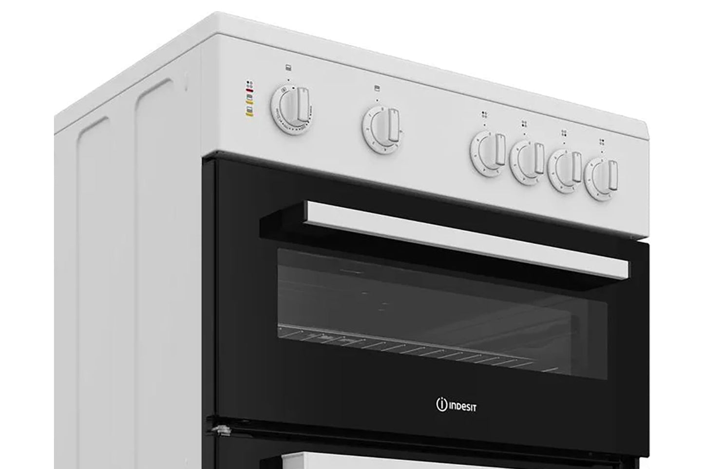 Indesit 60cm Freestanding Double Oven Electric Cooker | IT60V9KMW/UK | White