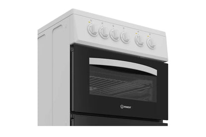 Indesit 50cm Freestanding Twin Electric Cooker | ITE5EMW | White