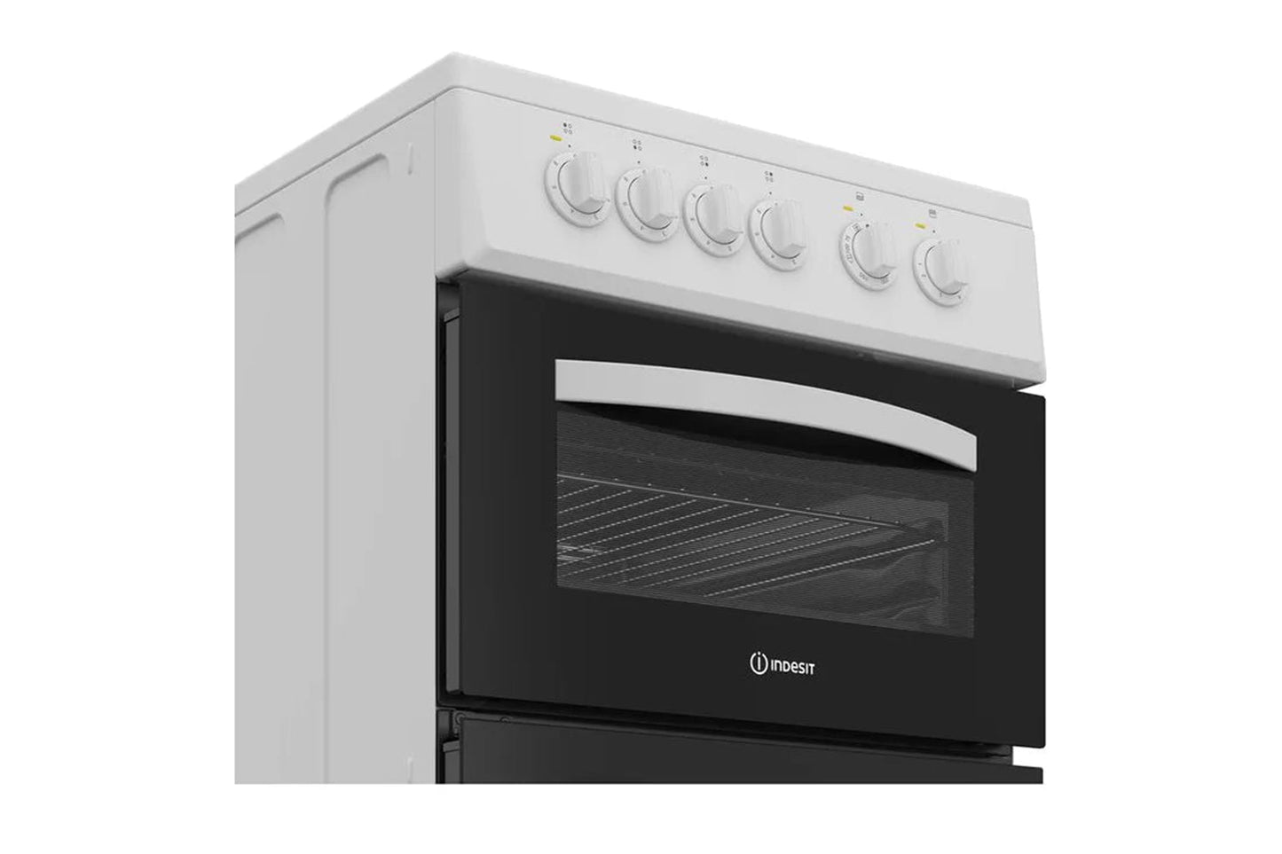 Indesit 50cm Freestanding Electric Twin Cooker with Ceramic Hob | ITE5VMW | White