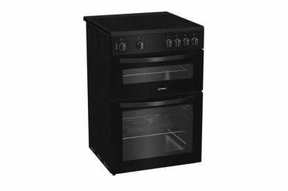 Indesit 60cm Freestanding Double Oven Electric Cooker | ITE6VMB