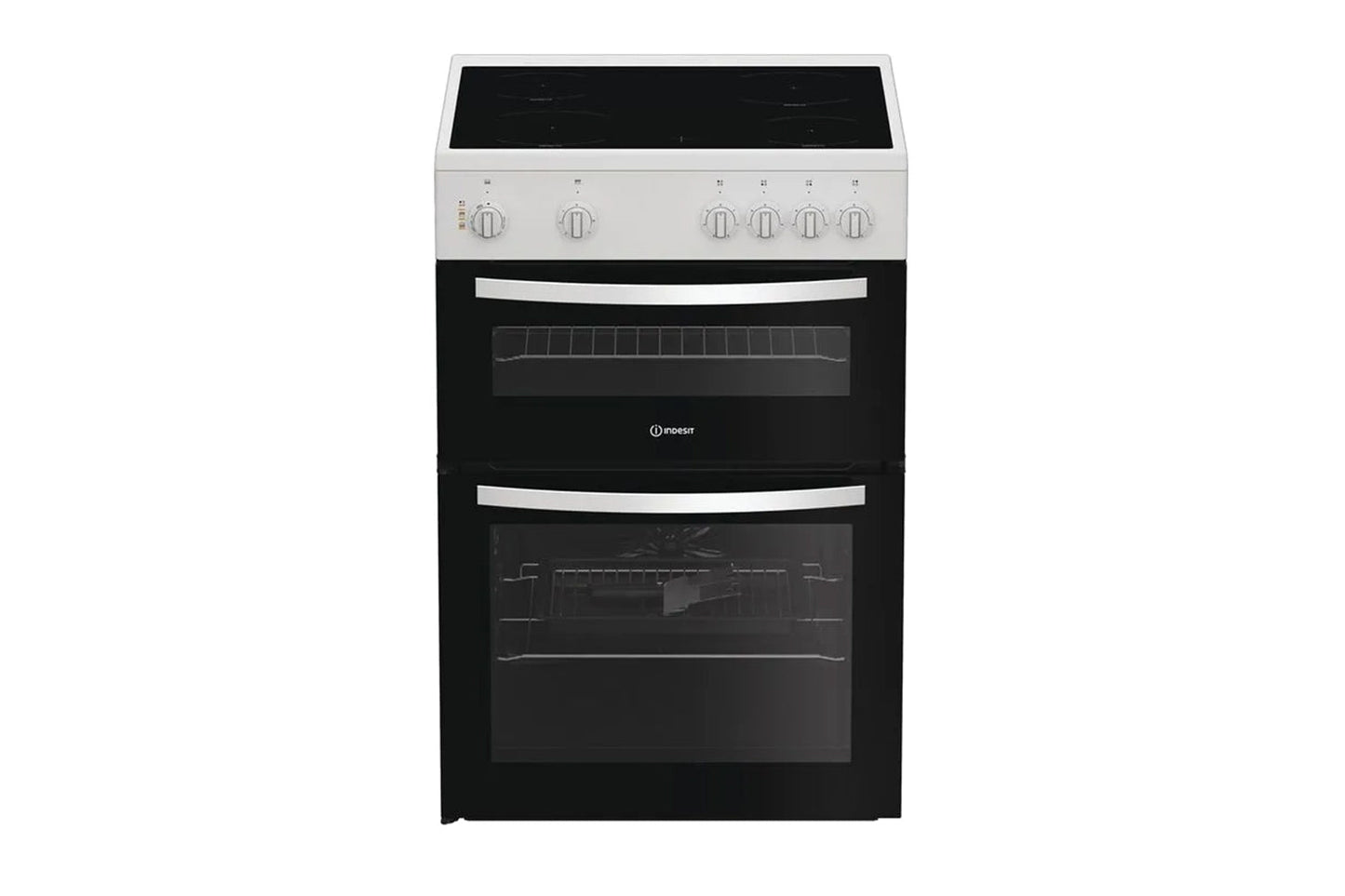 Indesit 60cm Freestanding Double Oven Electric Cooker | ITE6VMW