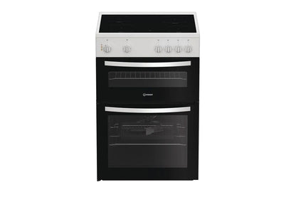 Indesit 60cm Freestanding Double Oven Electric Cooker | ITE6VMW