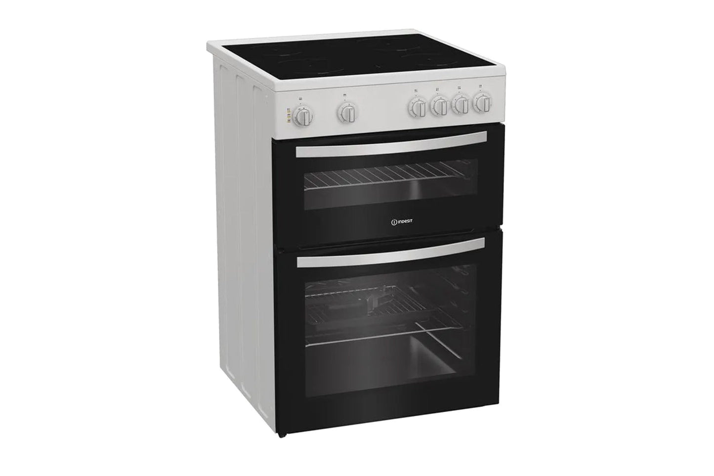 Indesit 60cm Freestanding Double Oven Electric Cooker | ITE6VMW