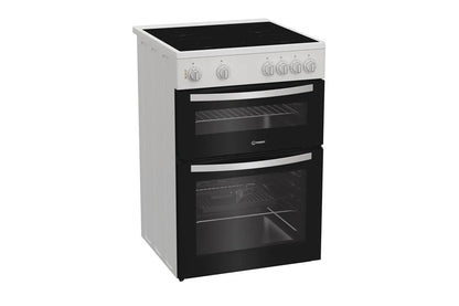 Indesit 60cm Freestanding Double Oven Electric Cooker | ITE6VMW