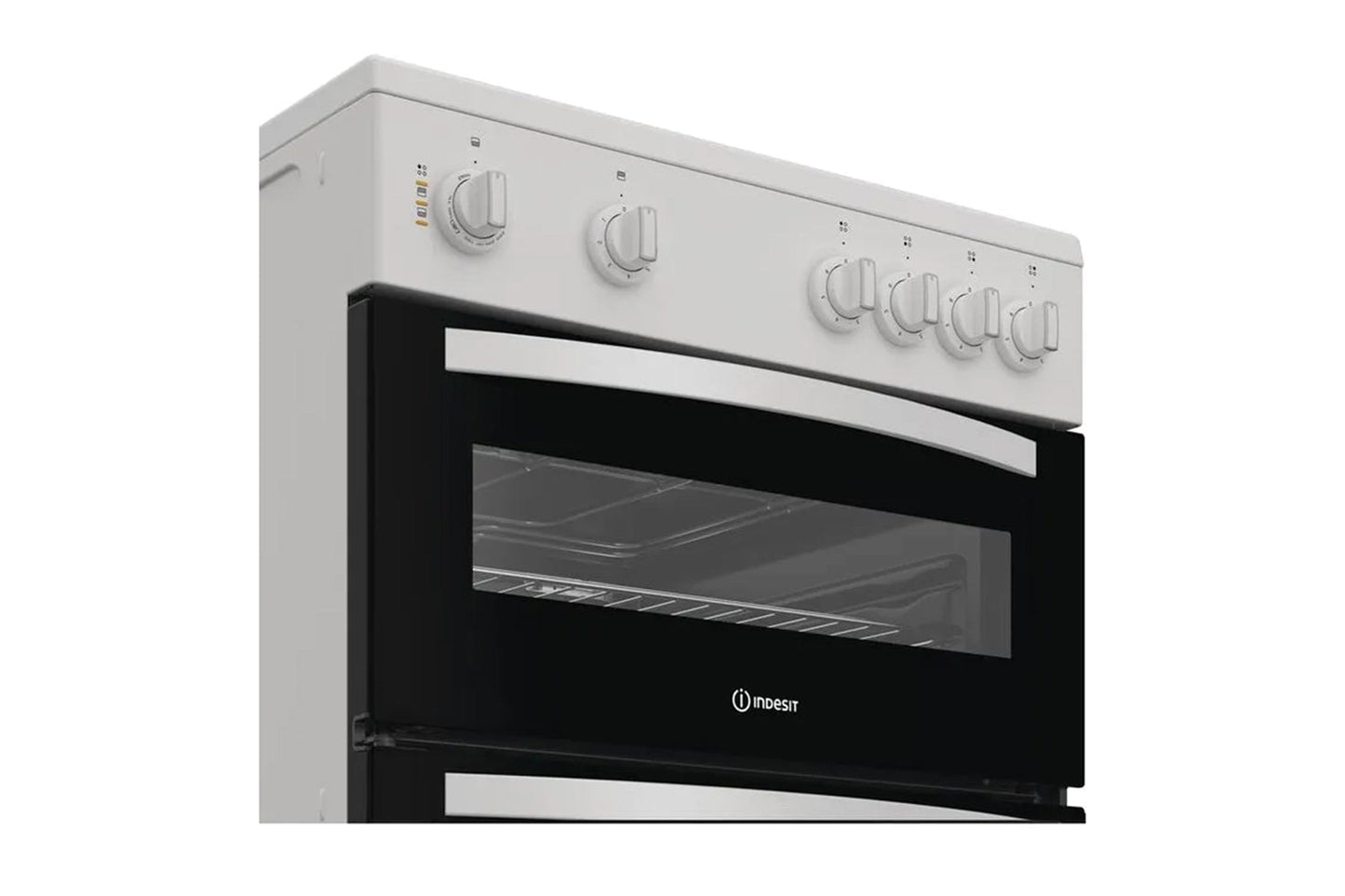 Indesit 60cm Freestanding Double Oven Electric Cooker | ITE6VMW