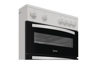 Indesit 60cm Freestanding Double Oven Electric Cooker | ITE6VMW