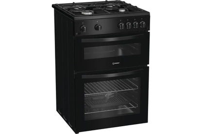 Indesit 60 cm Built-in Gas Twin Range Cooker | ITG6GB | Black