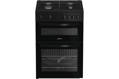 Indesit 60 cm Built-in Gas Twin Range Cooker | ITG6GB | Black