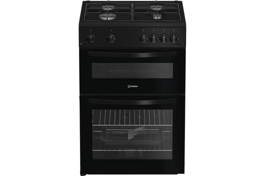 Indesit 60 cm Built-in Gas Twin Range Cooker | ITG6GB | Black