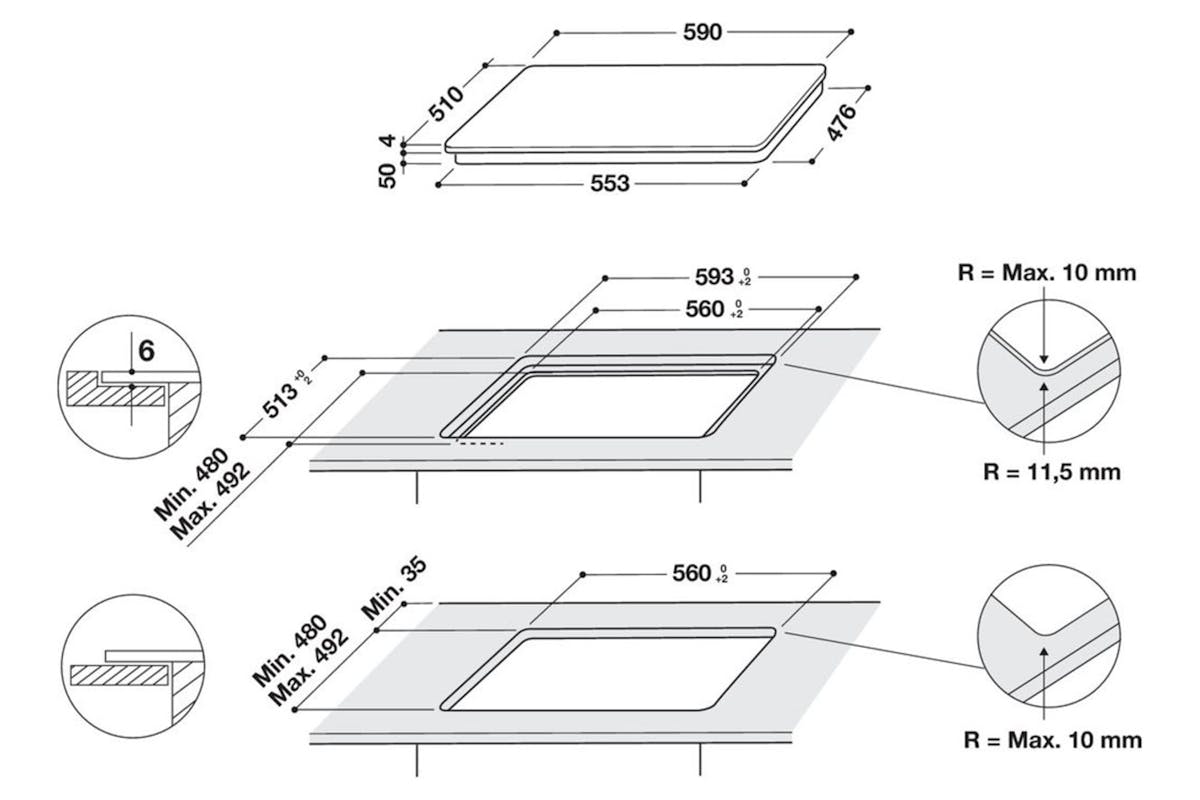 Whirlpool 60cm Built-in Induction Hob | WSQ2160NE