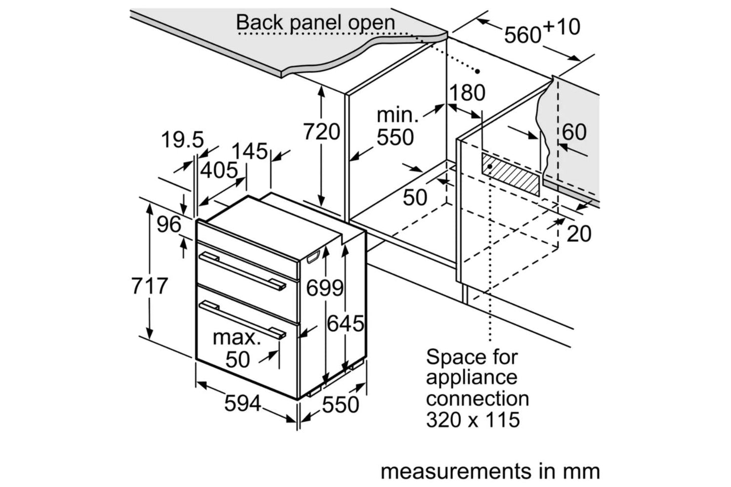 Neff N50 Built-under Double Oven | J1ACE2HN0B