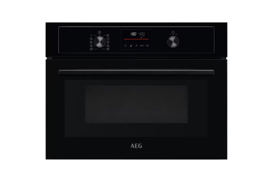 AEG 3000 Series Built-in CombiQuick Microwave Oven | KMX365060B | Black