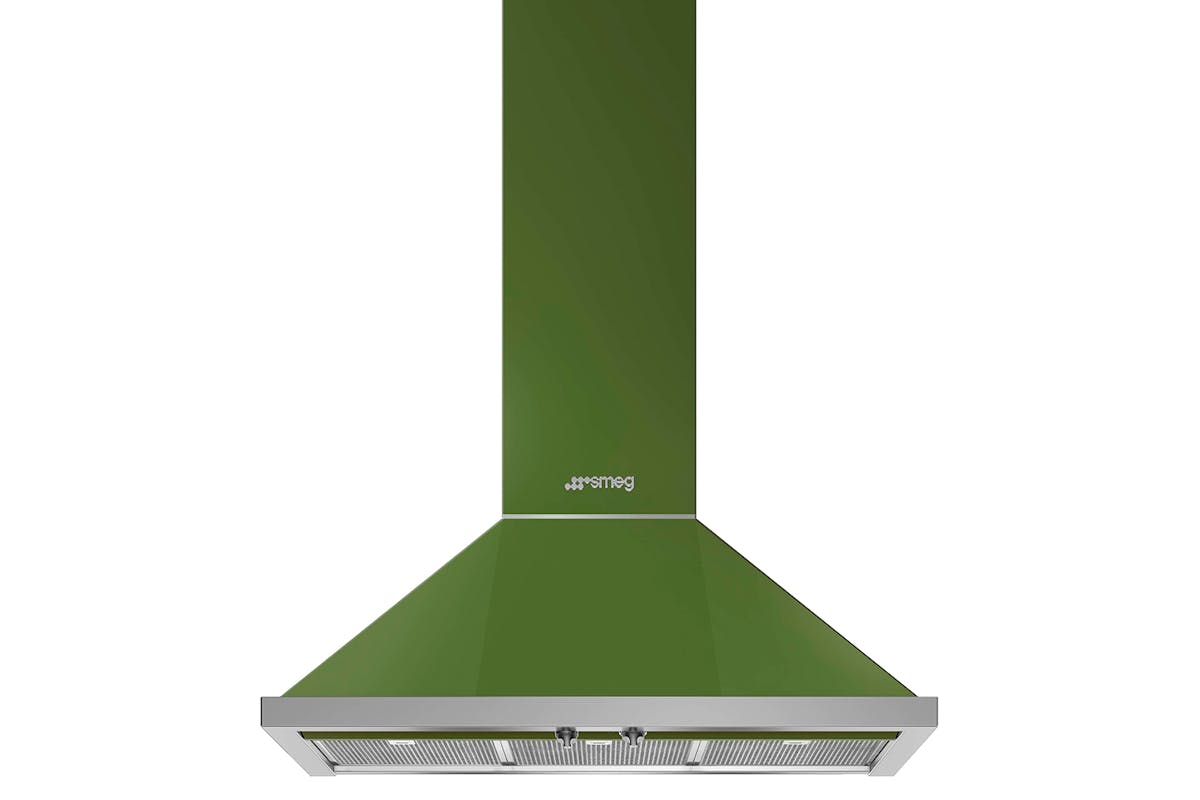 Smeg 90cm Chimney Hood | KPF9OG | Olive Green