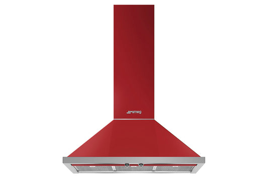 Smeg 90cm Chimney Hood | KPF9RD | Red