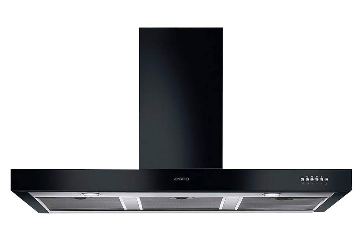 Smeg Symphony 110cm Chimney Cooker Hood | KS110BLE | Black