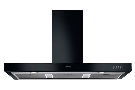 Smeg Symphony 110cm Chimney Cooker Hood | KS110BLE | Black