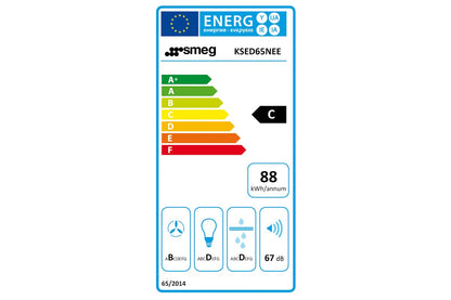 Smeg 60cm Chimney Cooker Hood | KSED65NEE