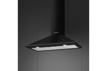 Smeg 90cm Chimney Cooker Hood | KSED95NEE | Black