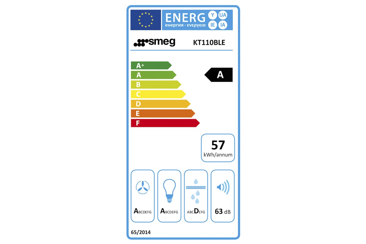 Smeg 110cm Victoria Aesthetic Chimney Cooker Hood | KT110BLE | Black