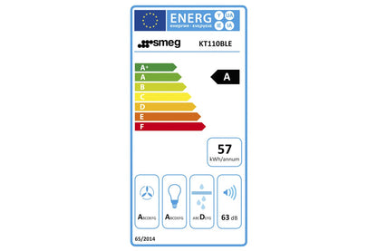 Smeg 110cm Victoria Aesthetic Chimney Cooker Hood | KT110BLE | Black