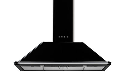 Smeg 110cm Victoria Aesthetic Chimney Cooker Hood | KT110BLE | Black