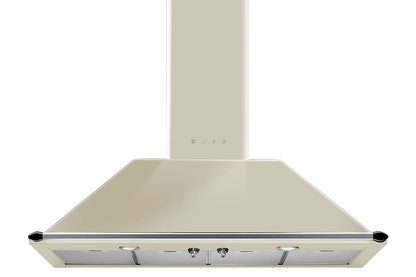Smeg 110cm Victoria Chimney Cooker Hood | Cream