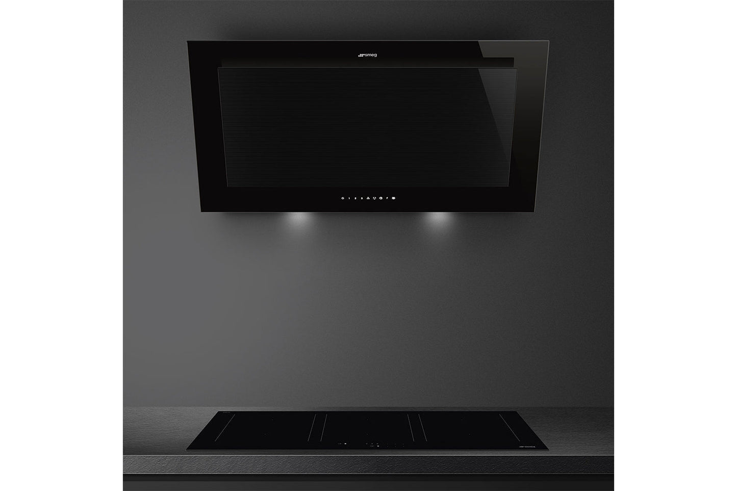 Smeg 90cm Chimney Cooker Hood | KV194B3 | Black