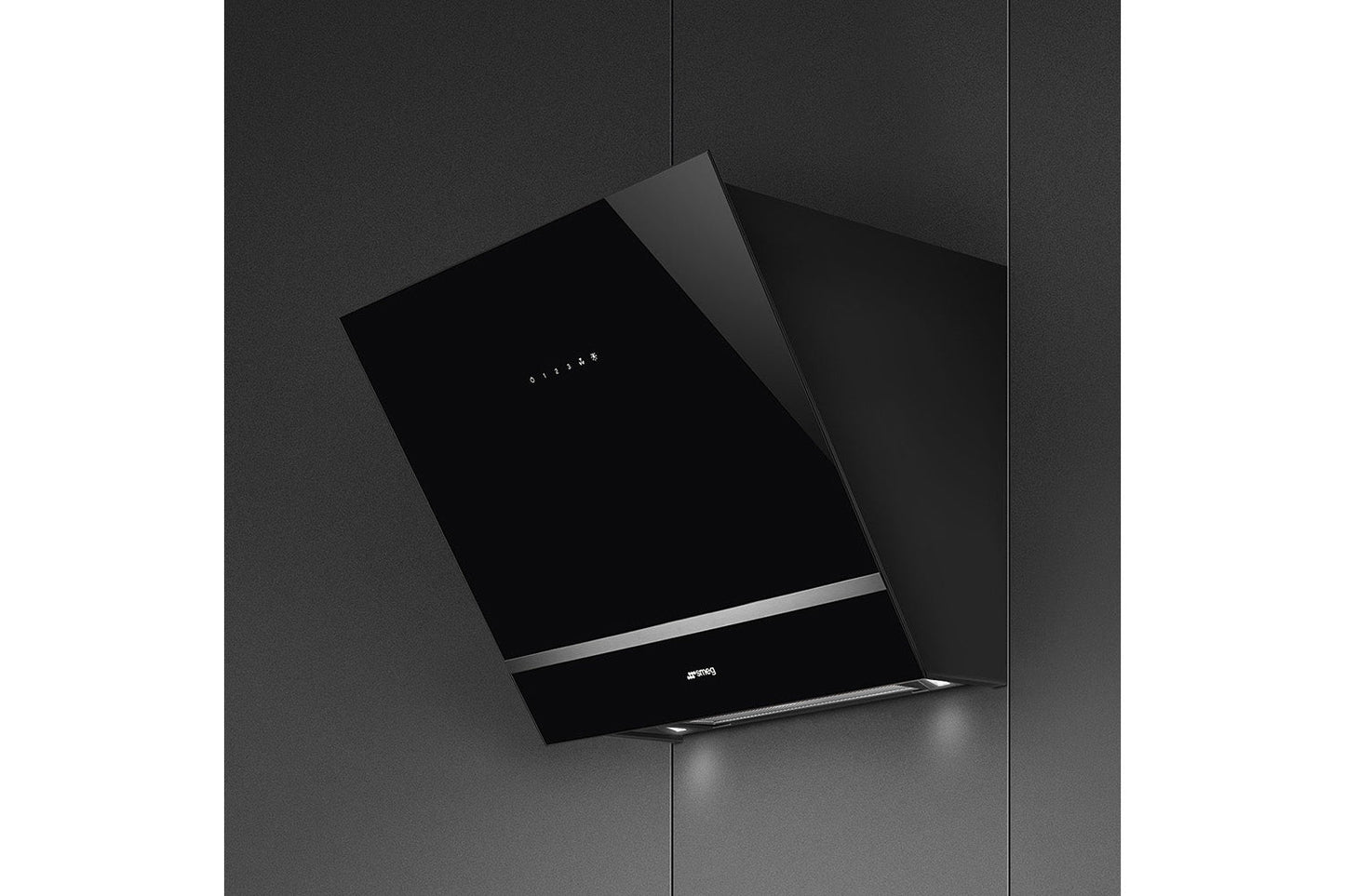 Smeg 60cm Universal Chimney Hood | KV26N | Black