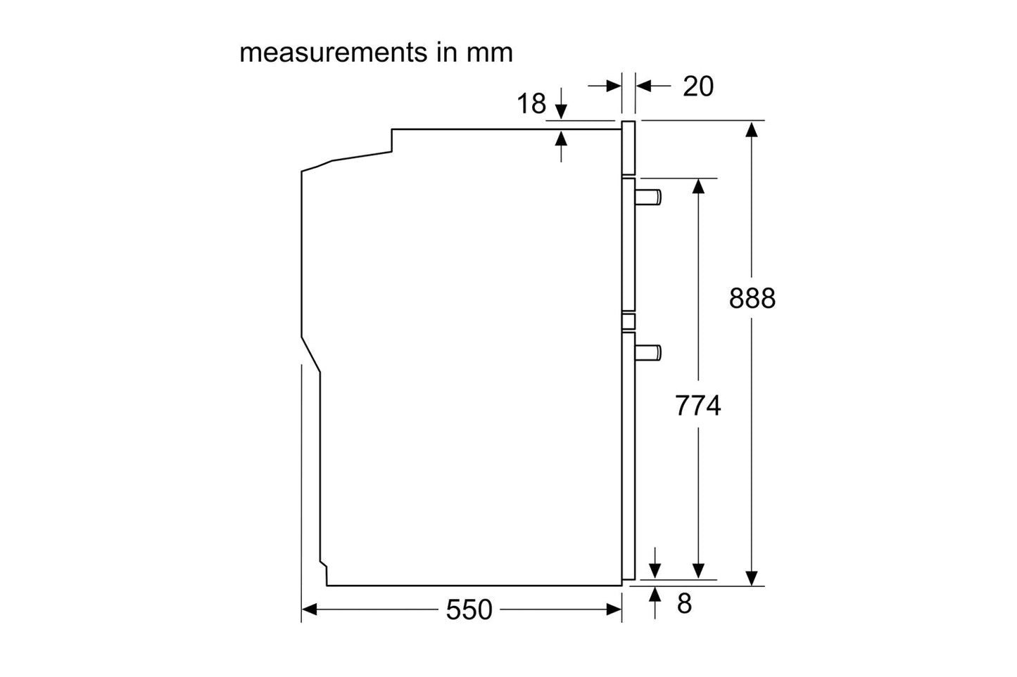 Bosch Series 4 Built-in Double Oven | MBA533BB3B | Black