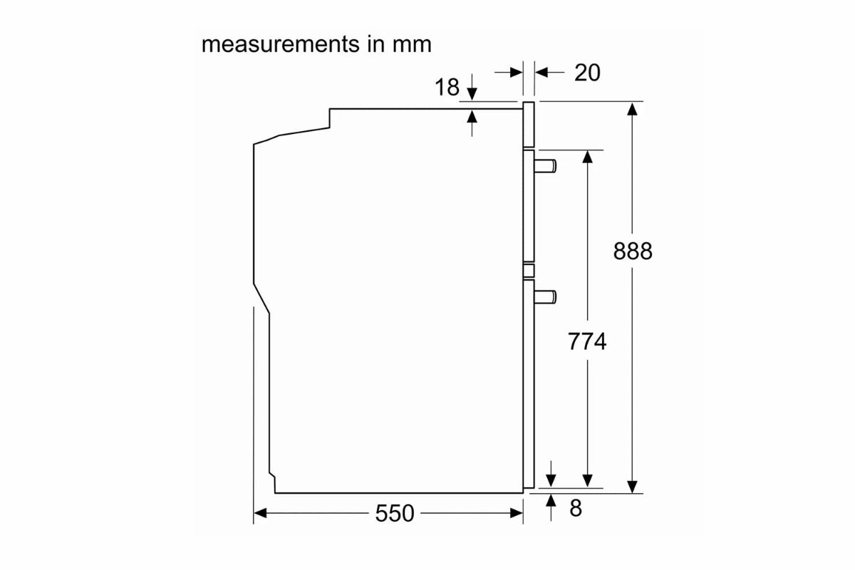 Bosch Series 4 Built-in Double Oven | MBA533BS3B | Stainless Steel