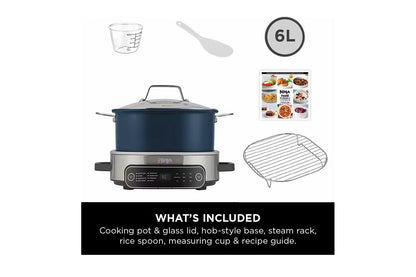 Ninja 6L Foodi Possible 8-in-1 Slow Cooker | MC1101UK | Midnight Blue