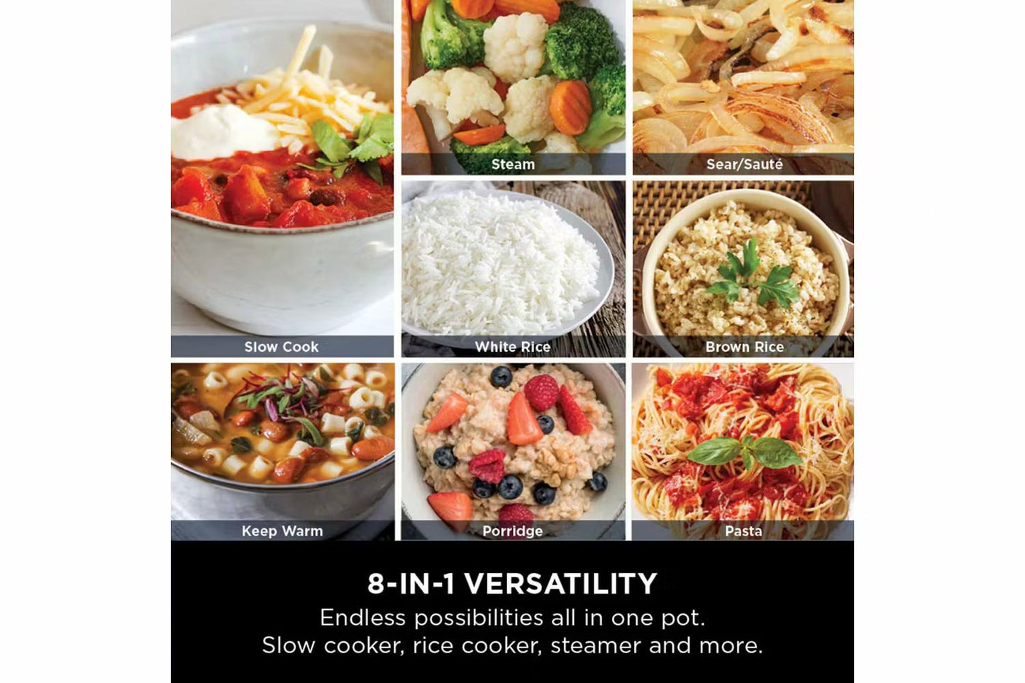 Ninja 6L Foodi Possible 8-in-1 Slow Cooker | MC1101UK | Midnight Blue