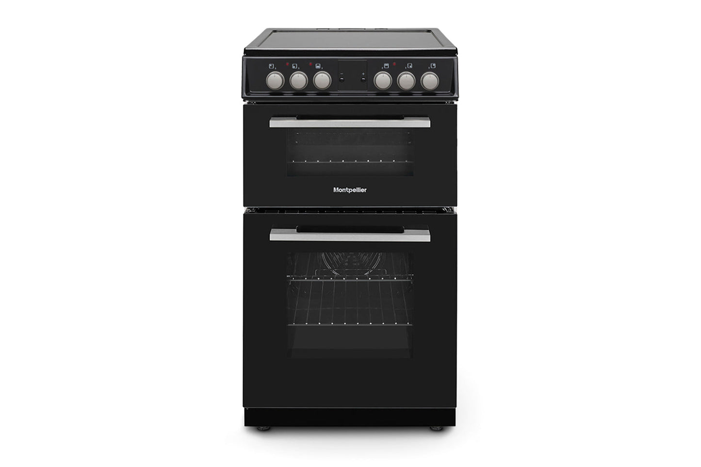Montpellier 50cm Freestanding Double Electric Cooker | MDOC50FK | Black