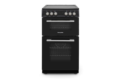 Montpellier 50cm Freestanding Double Electric Cooker | MDOC50FK | Black