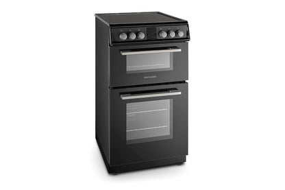 Montpellier 50cm Freestanding Double Electric Cooker | MDOC50FK | Black