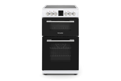 Montpellier 50cm Freestanding Double Electric Cooker | MDOC50FW | White