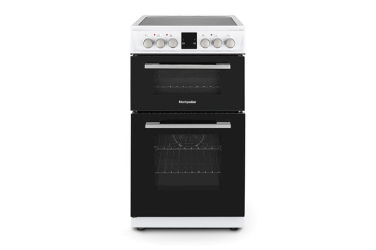 Montpellier 50cm Freestanding Double Electric Cooker | MDOC50FW | White