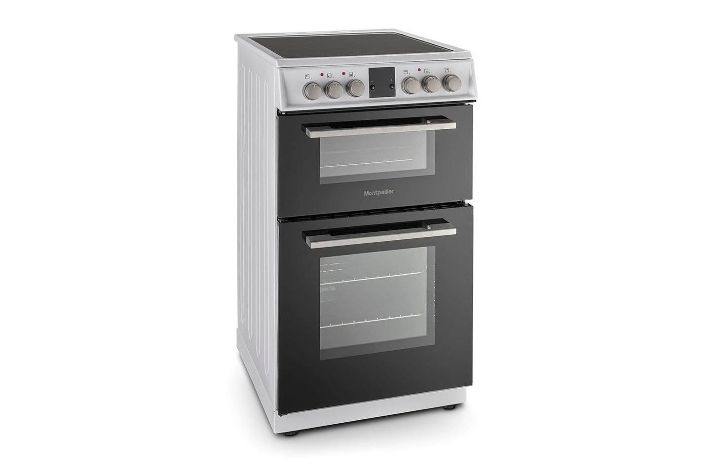 Montpellier 50cm Freestanding Double Electric Cooker | MDOC50FW | White