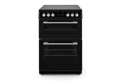 Montpellier 60cm Double Electric Cooker | MDOC60FK | Black