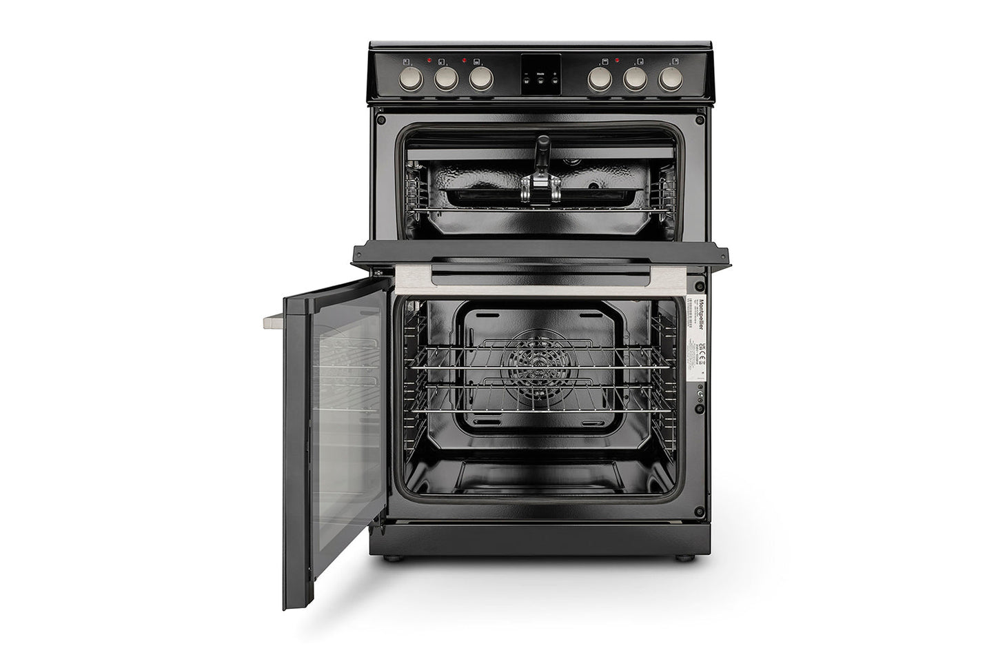 Montpellier 60cm Double Electric Cooker | MDOC60FK | Black