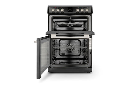 Montpellier 60cm Double Electric Cooker | MDOC60FK | Black