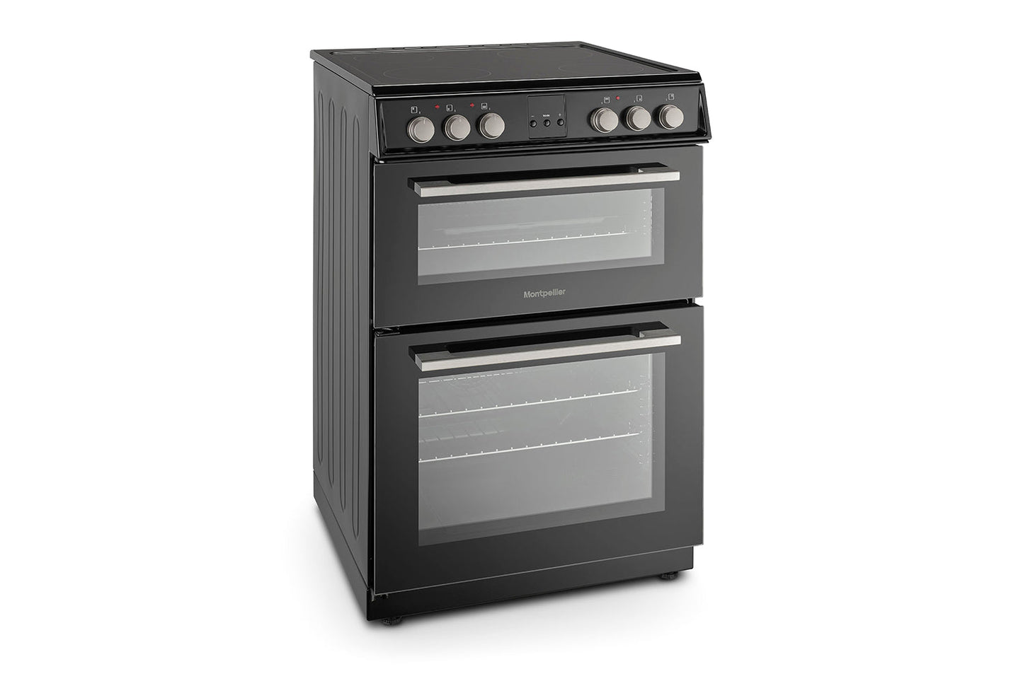 Montpellier 60cm Double Electric Cooker | MDOC60FK | Black