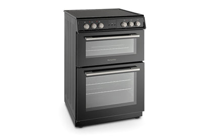 Montpellier 60cm Double Electric Cooker | MDOC60FK | Black