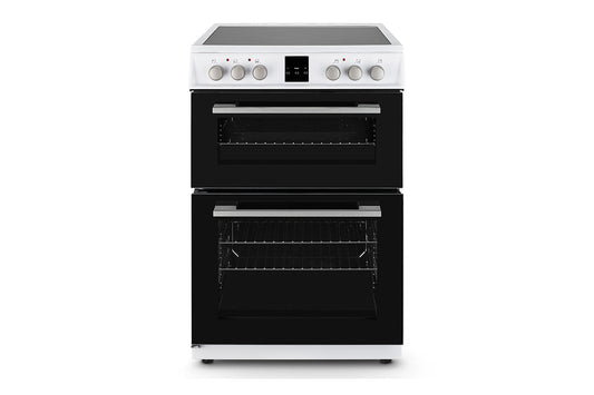 Montpellier 60cm Double Electric Cooker | MDOC60FW | White