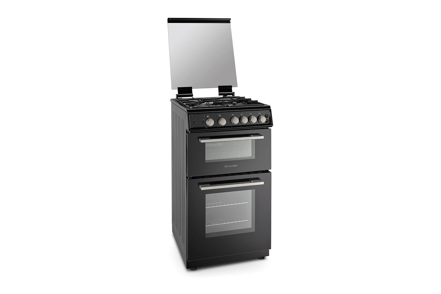 Montpellier 50cm Freestanding Double Gas Cooker | MDOG50LK | Black